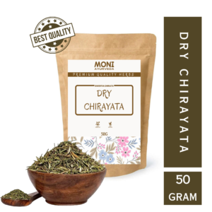 Moni Ayurveda Dry Chirata (Chirayata) - Best For Weight Loss, Skin Health, Diabetes & Blood Purifying
