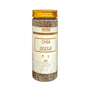 Moni Ayurveda Chia Seeds - Best for Diabetes, Helps in Weight Loss, Rich in Nutrients, Improves Digestive Health & Helps in Joint Pain