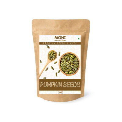 MONI AYURVEDA Raw Pumpkin Seeds - 300 Gram - Best for Weight Loss, Treats Insomnia, Boosts Metabolism & Helps in Hair Growth